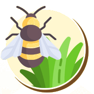 As abelhas e vespas são responsáveis pela polinização de diversos tipos de plantas.